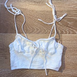 Cropped White Tank